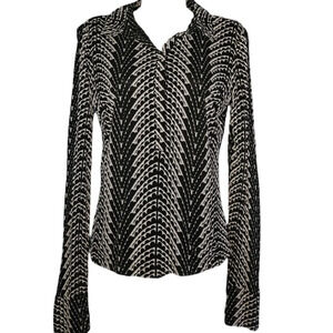 Kenneth Cole New York Silk Long Sleeve Top